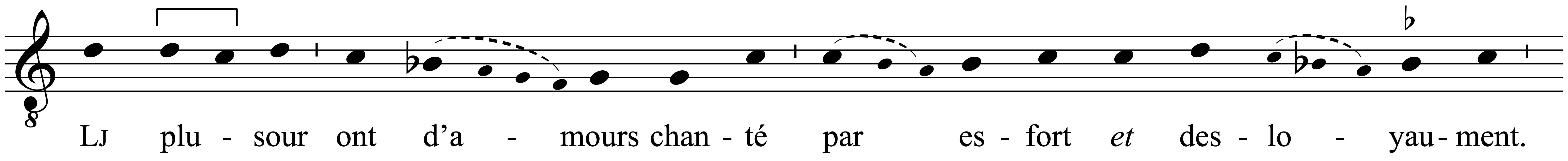 Work musical notation